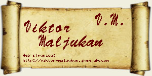 Viktor Maljukan vizit kartica